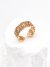 Vintage S925 Sterling Silver Zircon Ring with 18K Gold Plated Option