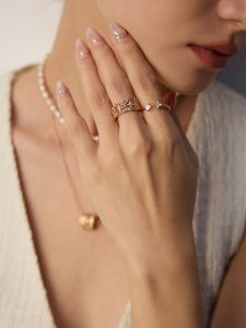 Vintage S925 Sterling Silver Zircon Ring with 18K Gold Plated Option