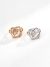 Elegant S925 Sterling Silver Natural Pearl Zircon Adjustable Ring in Antique Gold and Platinum