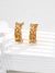 Vintage Sterling Silver Earrings in Antique Gold and Platinum