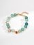 S925 Silver Vintage Bracelet with 8mm Peridot, Pearls and Zircon