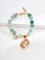 S925 Silver Vintage Bracelet with 8mm Peridot, Pearls and Zircon