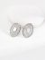 Lattice Pearl Oval Studs in Sterling Silver - Image 3