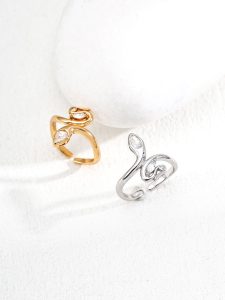 zircon snake ring sterling silver adjustable open band jewelry