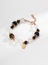 Clear Quartz Crystal Bracelet by Glimara – Energy Amplifier and Clean Design