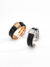 Vintage Black Enamel 18K Gold Adjustable Ring