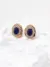 Nebula Lapis CZ Studs Sterling Silver Earrings - Image 3