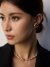 Ocean Tide Pearl Necklace with Tiger Eye and CZ - Image 6