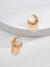 Lunar Flow S925 Sterling Silver Earrings in 18K Gold