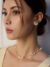 Flowing Grace S925 Sterling Silver Natural Pearl & Zircon Earrings - Image 2
