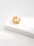 Molten Wave Adjustable 18K Gold Plated Silver Ring - Image 3