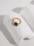 Morandi Dual Enamel Adjustable 18K Gold Plated Silver Ring