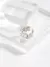 Irregular Baguette Zircon Adjustable 18K Gold Plated Silver Ring - Image 4