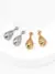 Fallen Stars Earring in S925 silver with cubic zirconia and teardrop star design