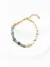 Emerald Mist Pearl Bracelet with Qinghai jade, natural pearls, and S925 sterling silver