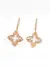 Heritage Clover CZ Drops S925 Sterling Silver Earrings with Cubic Zirconia