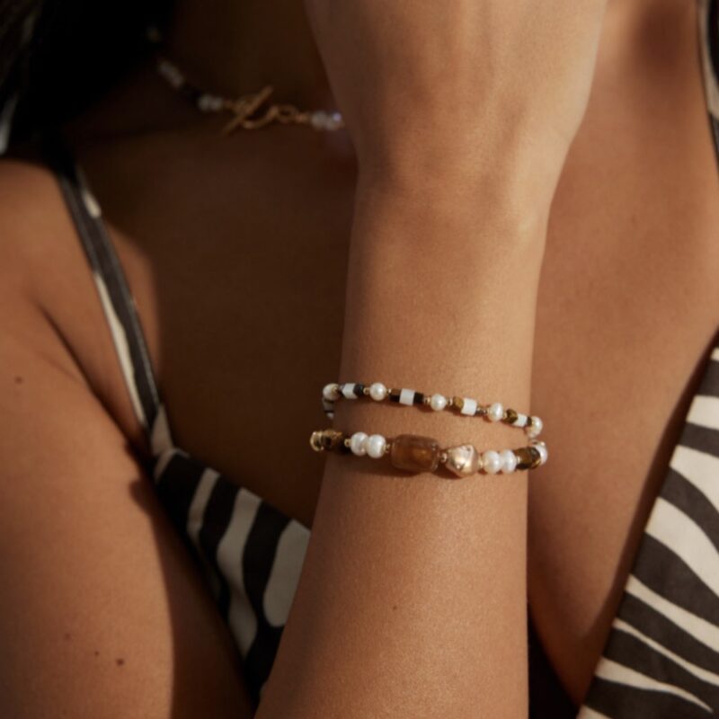 Bracelets are common in energy-healing traditions.